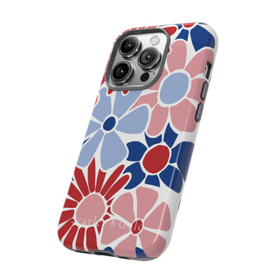 The Red & Royal Floral | Phone Case