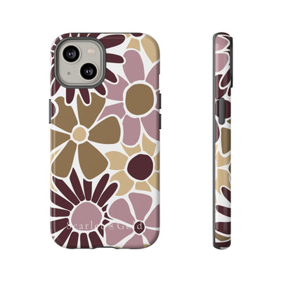 The Maroon & Gold Floral | Phone Case