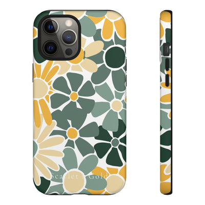 The Green & Gold Floral | Phone Case