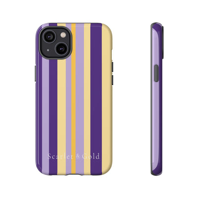 The Yellow & Purple Stripes | Phone Case