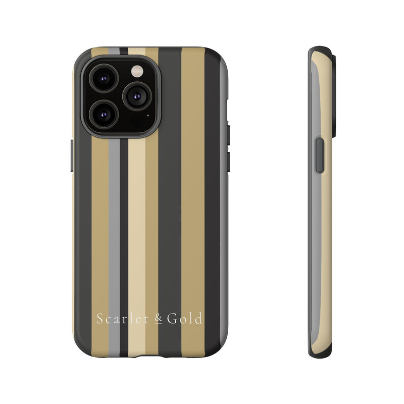 The Black & Gold Stripes | Phone Case