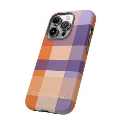 The Orange & Purple Plaid | Phone Case