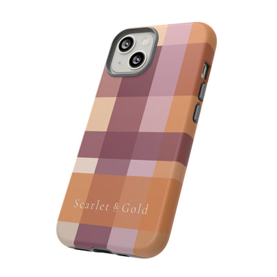 The Maroon & Orange Plaid | Phone Case