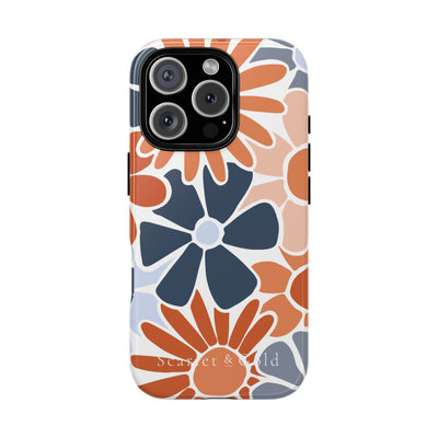 The Orange & Blue Floral | Phone Case