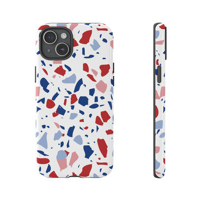 The Red & Royal Terrazzo | Phone Case