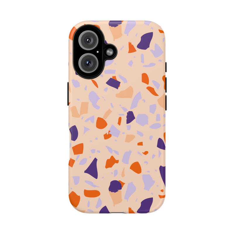 The Orange & Purple Terrazzo | Phone Case