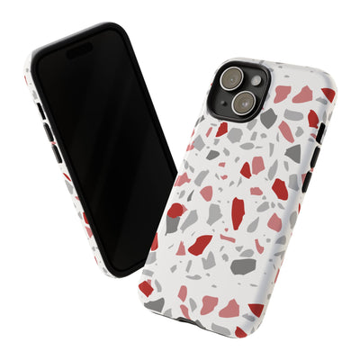 The Red & Black Terrazzo | Phone Case