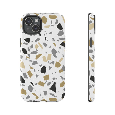 The Black & Gold Terrazzo | Phone Case