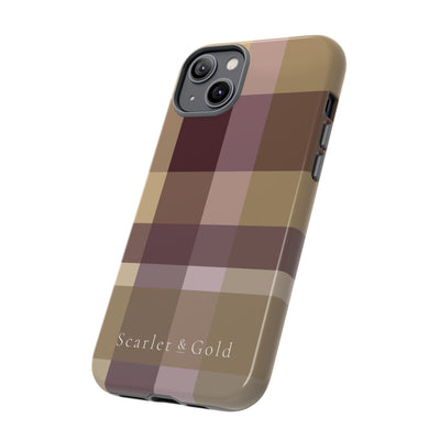 The Maroon & Gold Plaid | Phone Case