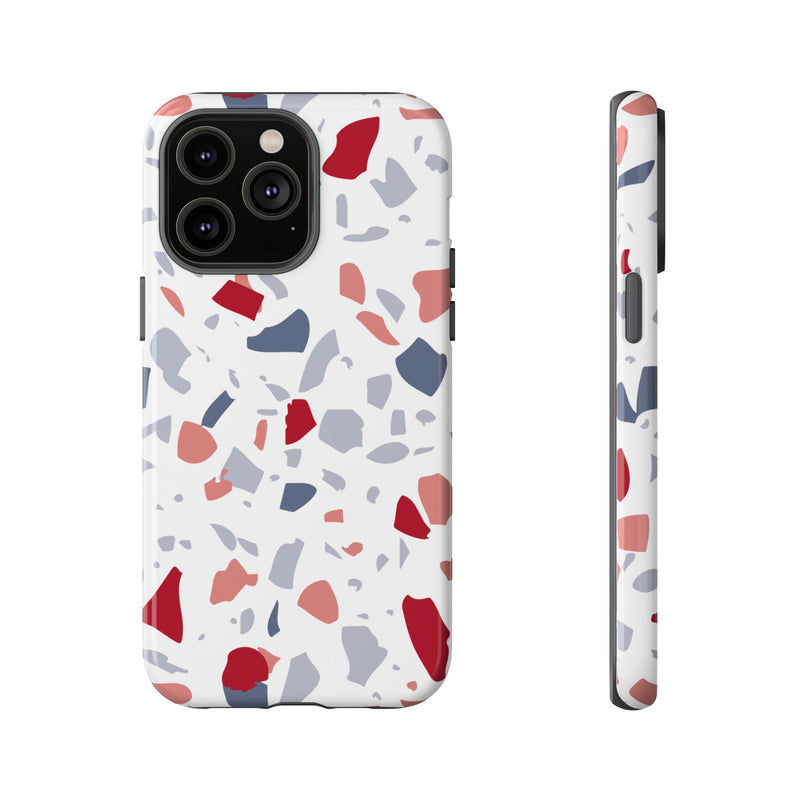 The Red & Blue Terrazzo | Phone Case