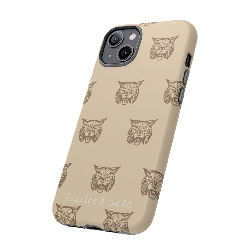 The Gold Bobcats Head Repeat | Phone Case