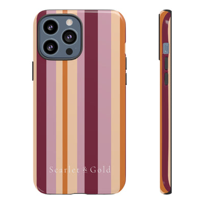 The Maroon & Orange Stripes | Phone Case