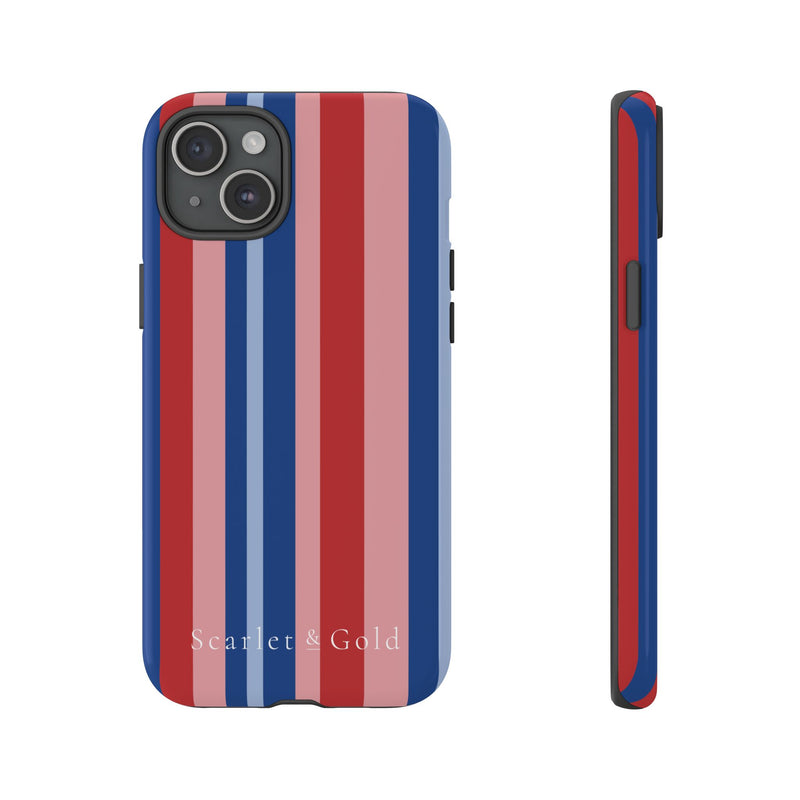 The Red & Royal Stripes | Phone Case