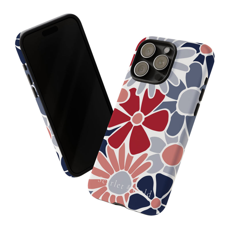 The Red & Blue Floral | Phone Case