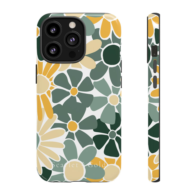 The Green & Gold Floral | Phone Case