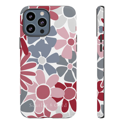 The Crimson & White Floral | Phone Case