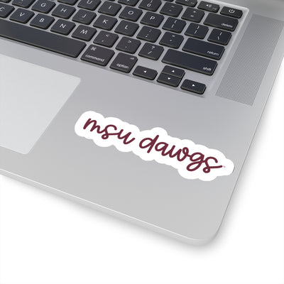 The MSU Bulldogs Cursive | Sticker