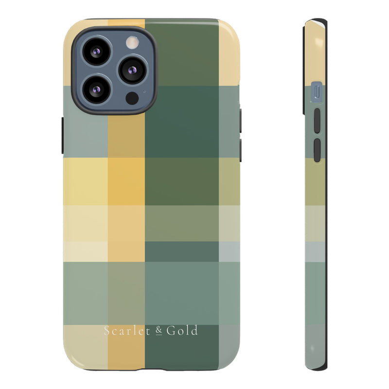 The Green & Gold Plaid | Phone Case