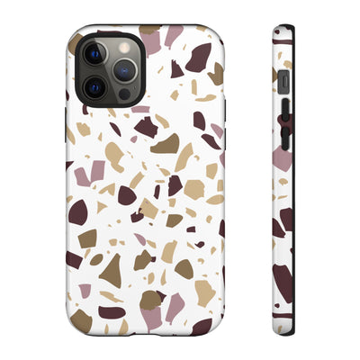 The Maroon & Gold Terrazzo | Phone Case