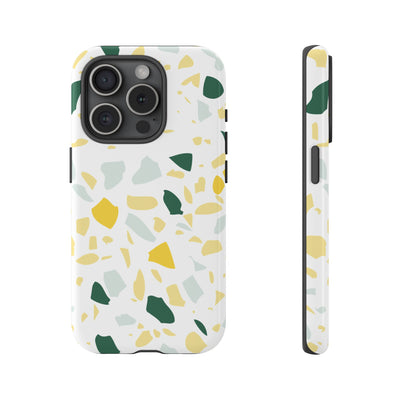 The Green & Gold Terrazzo | Phone Case