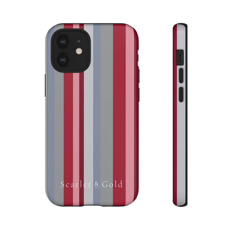 The Crimson & White Stripes | Phone Case