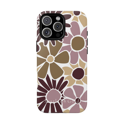 The Maroon & Gold Floral | Phone Case