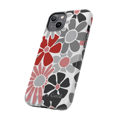 The Red & Black Floral | Phone Case