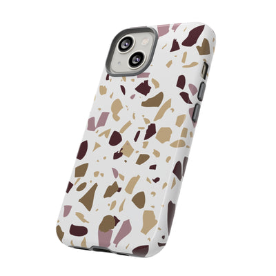 The Maroon & Gold Terrazzo | Phone Case