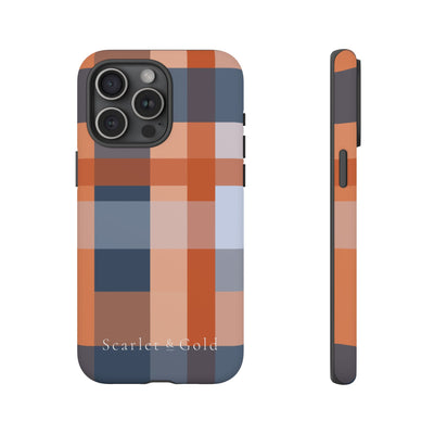 The Orange & Blue Plaid | Phone Case