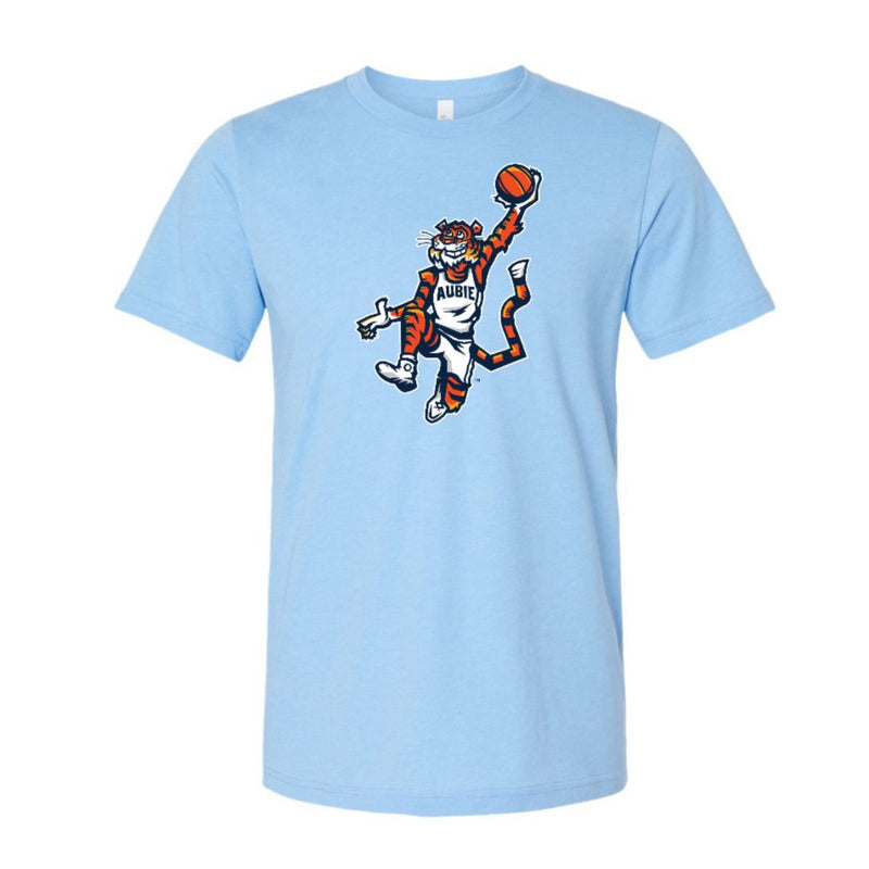 The Original Aubie Basketball | Adult Heather Carolina Blue Tee