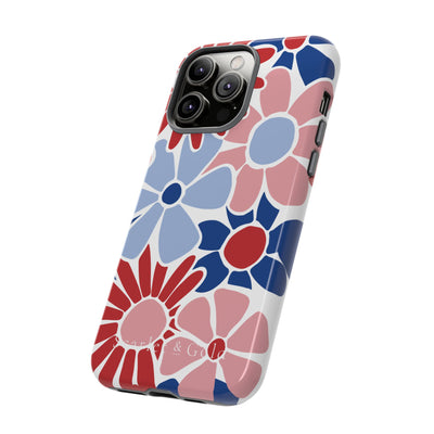 The Red & Royal Floral | Phone Case