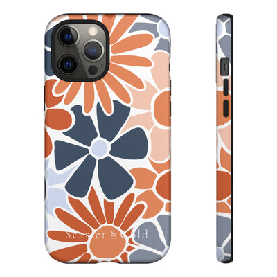 The Orange & Blue Floral | Phone Case