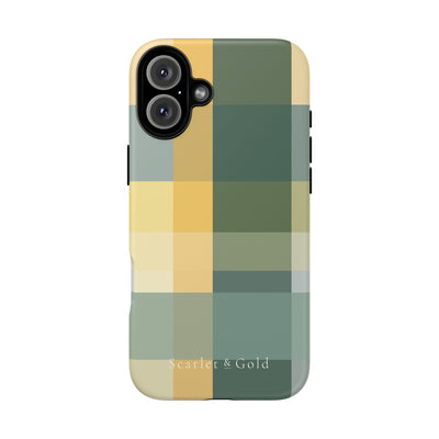 The Green & Gold Plaid | Phone Case