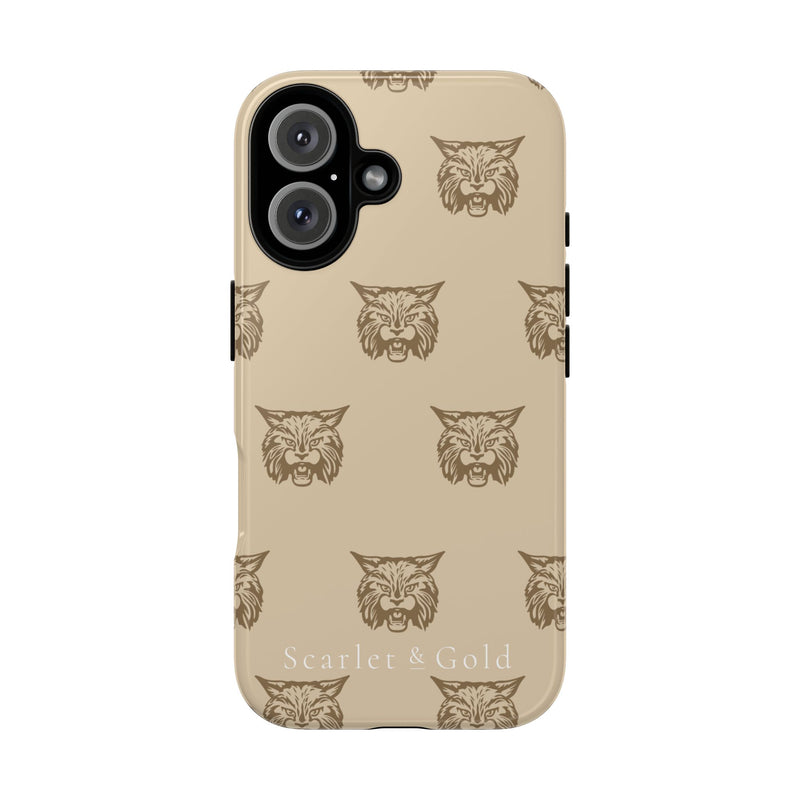 The Gold Bobcats Head Repeat | Phone Case