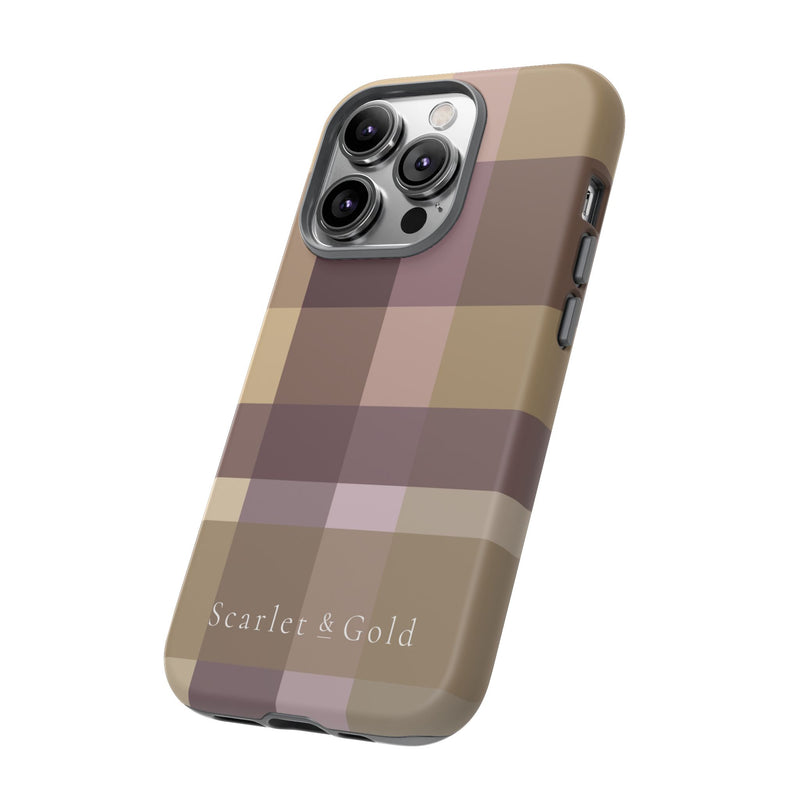 The Maroon & Gold Plaid | Phone Case