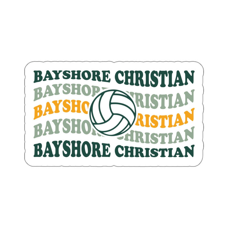 The BAYSHORE VOLLEYBALL WAVY | Sticker