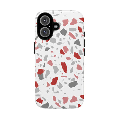 The Red & Black Terrazzo | Phone Case