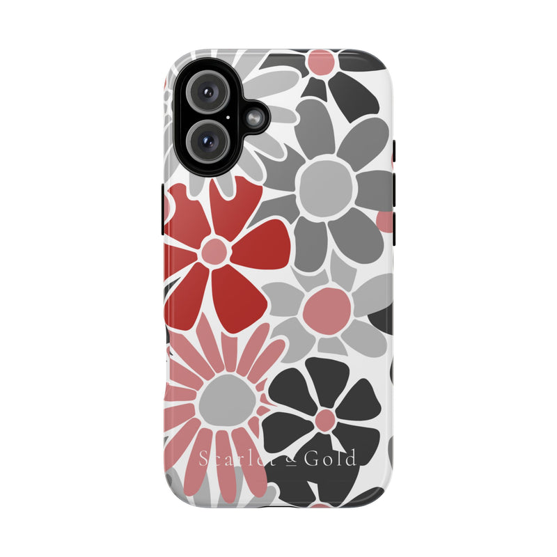 The Red & Black Floral | Phone Case