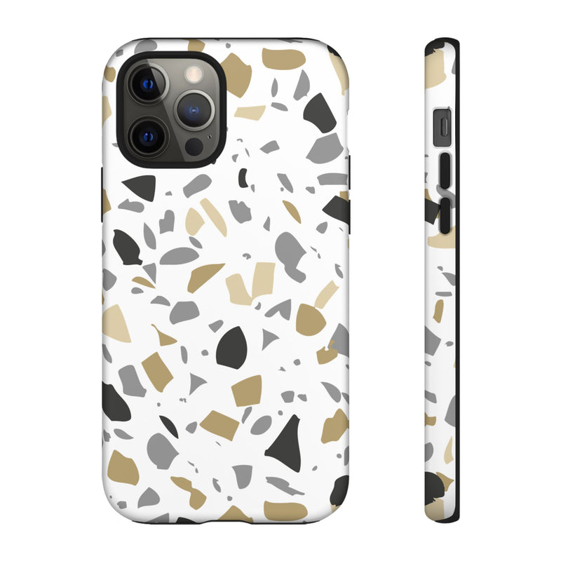 The Black & Gold Terrazzo | Phone Case