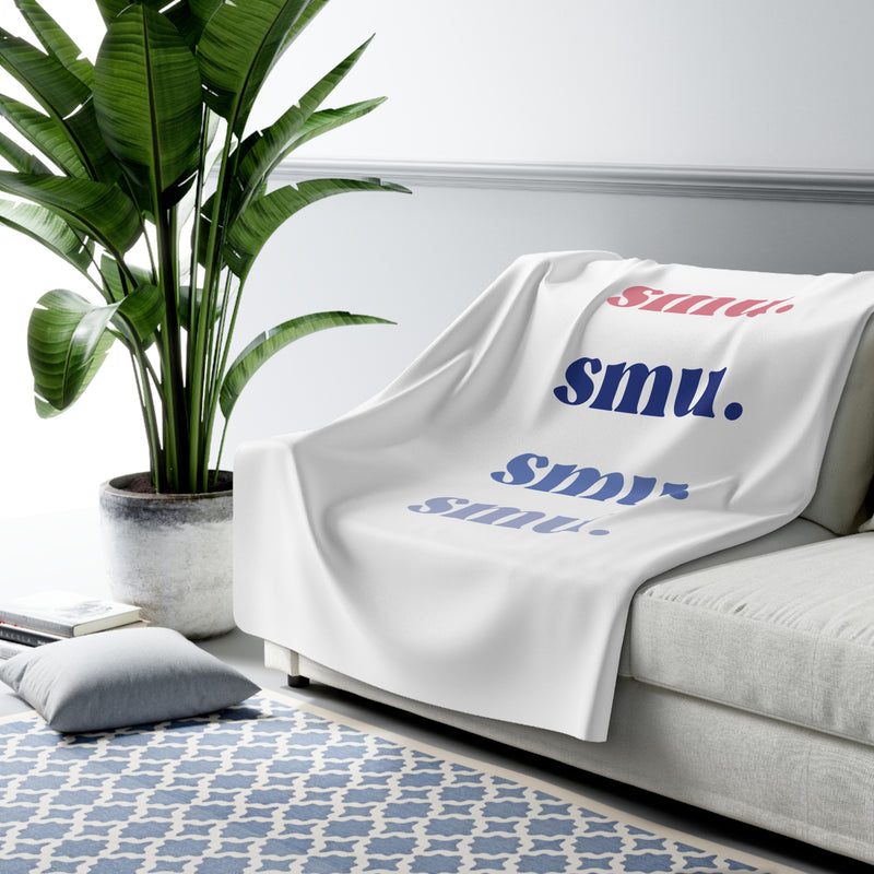 The SMU Repeat | Sherpa Fleece Blanket