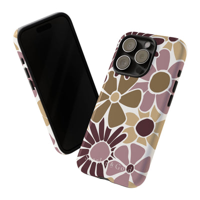 The Maroon & Gold Floral | Phone Case