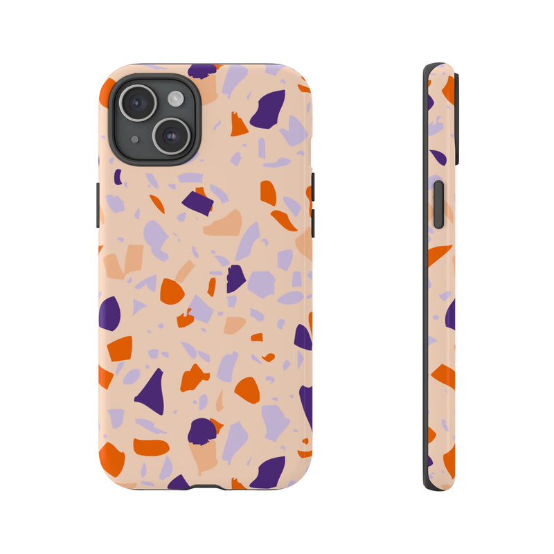 The Orange & Purple Terrazzo | Phone Case