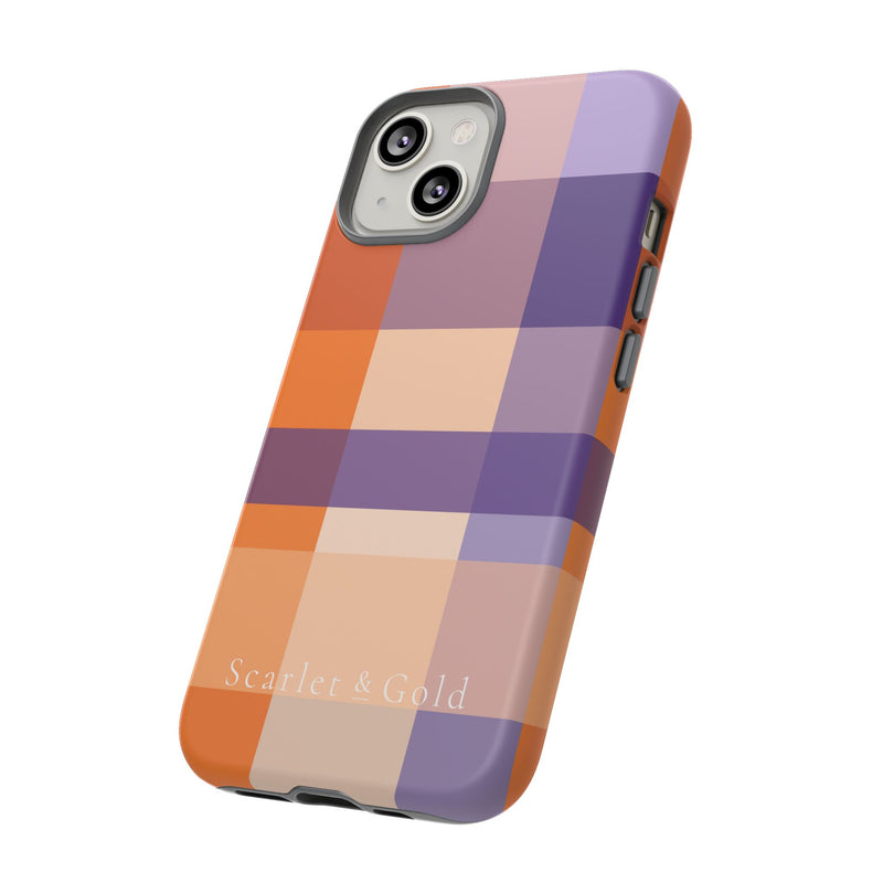 The Orange & Purple Plaid | Phone Case