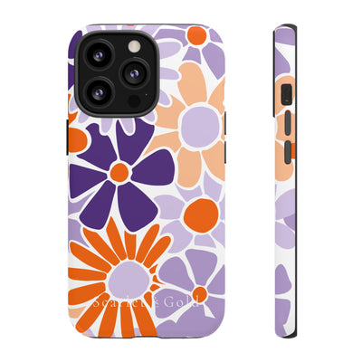 The Orange & Purple Floral | Phone Case