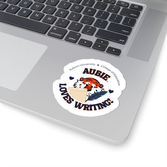 The Aubie Loves Writing | Sticker