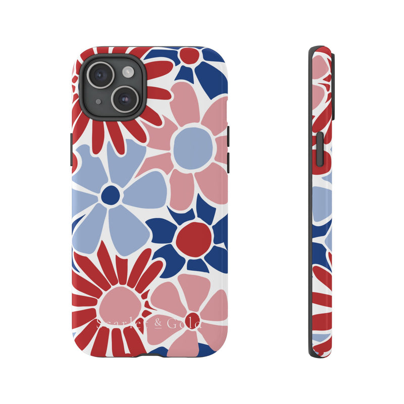 The Red & Royal Floral | Phone Case