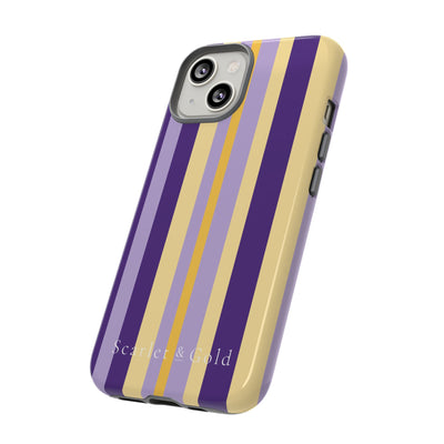 The Yellow & Purple Stripes | Phone Case