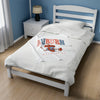 The Auburn Arch Front Tuck Aubie | Velveteen Plush Blanket