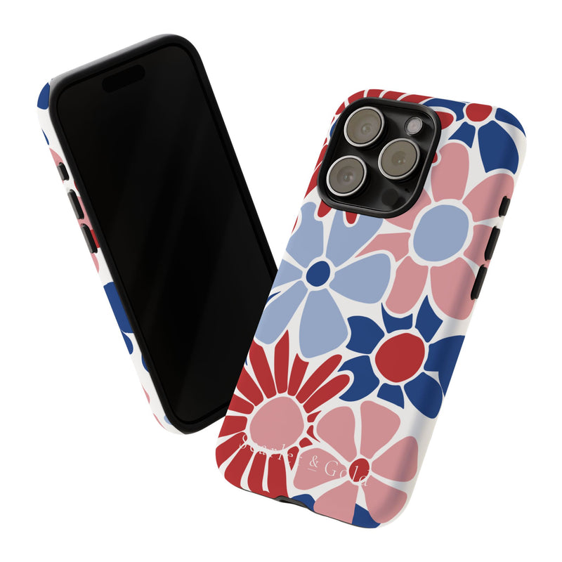 The Red & Royal Floral | Phone Case