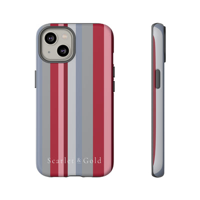 The Crimson & White Stripes | Phone Case